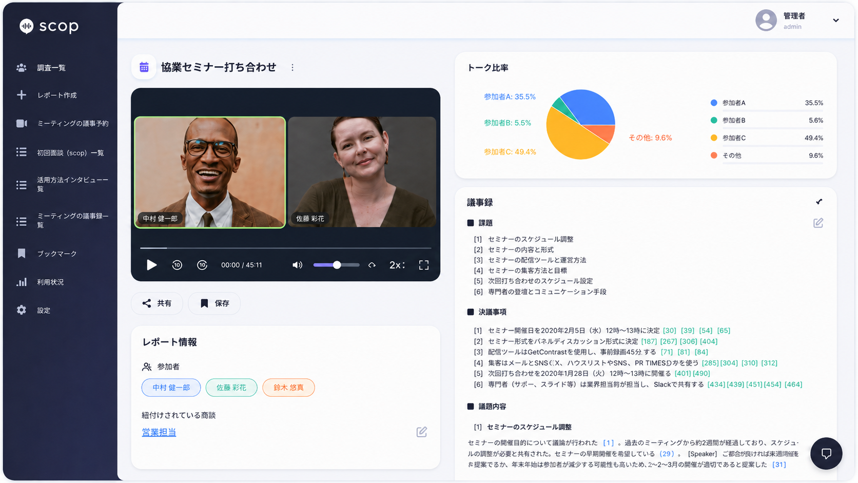 scop product screen